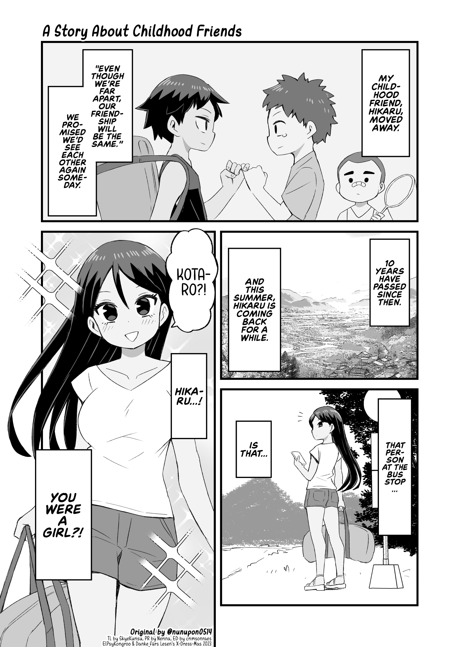A Story About Childhood Friends manga