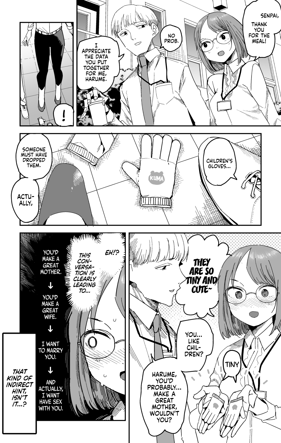 Harume-chan and Senpai manga
