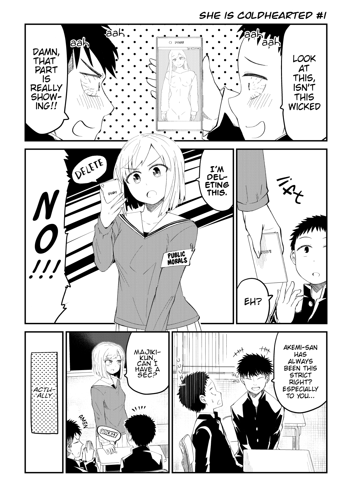 A Coldhearted Girlfriend manga