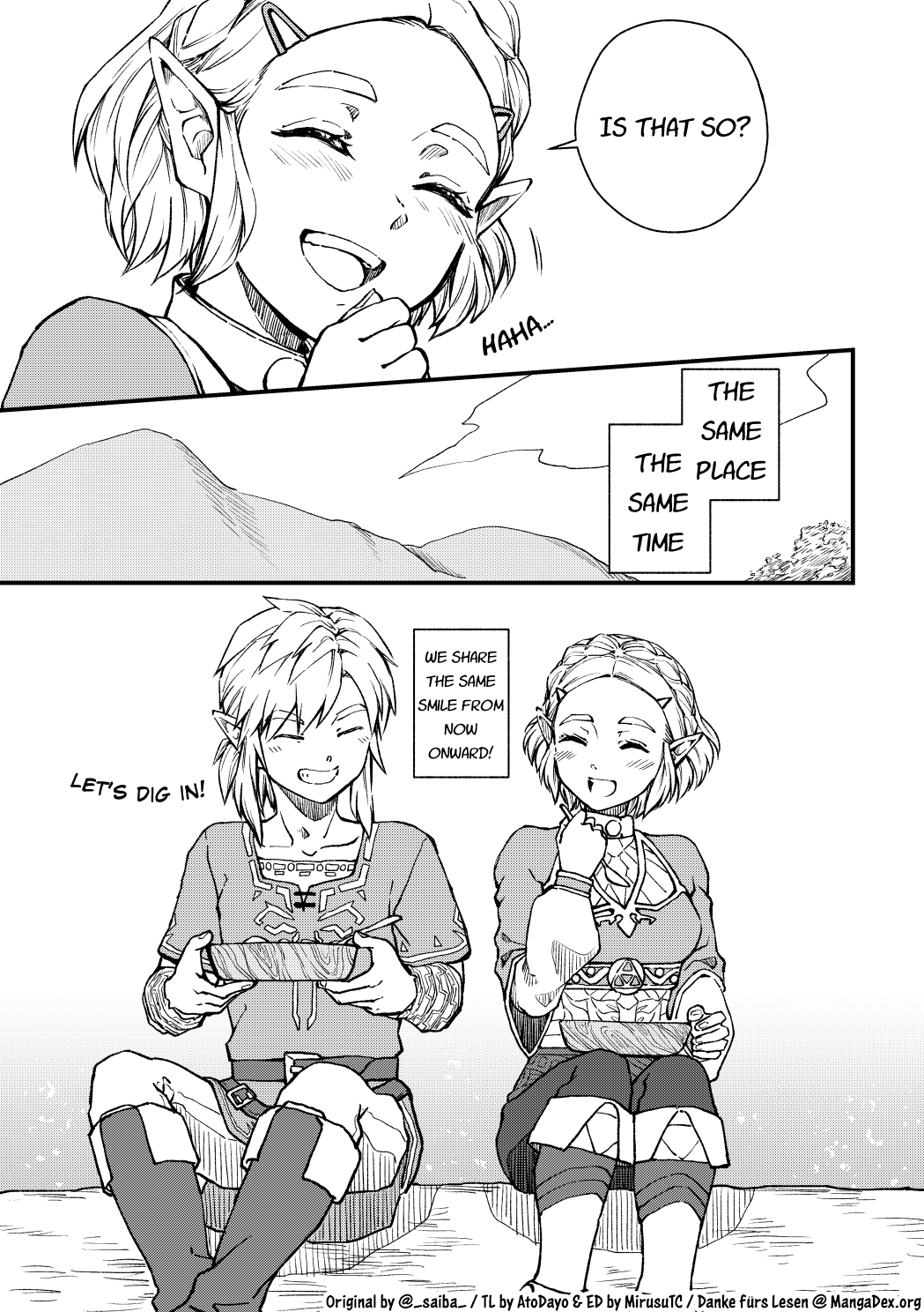 The Legend of Zelda Breath of the Wild - At the same time, with the same face manga