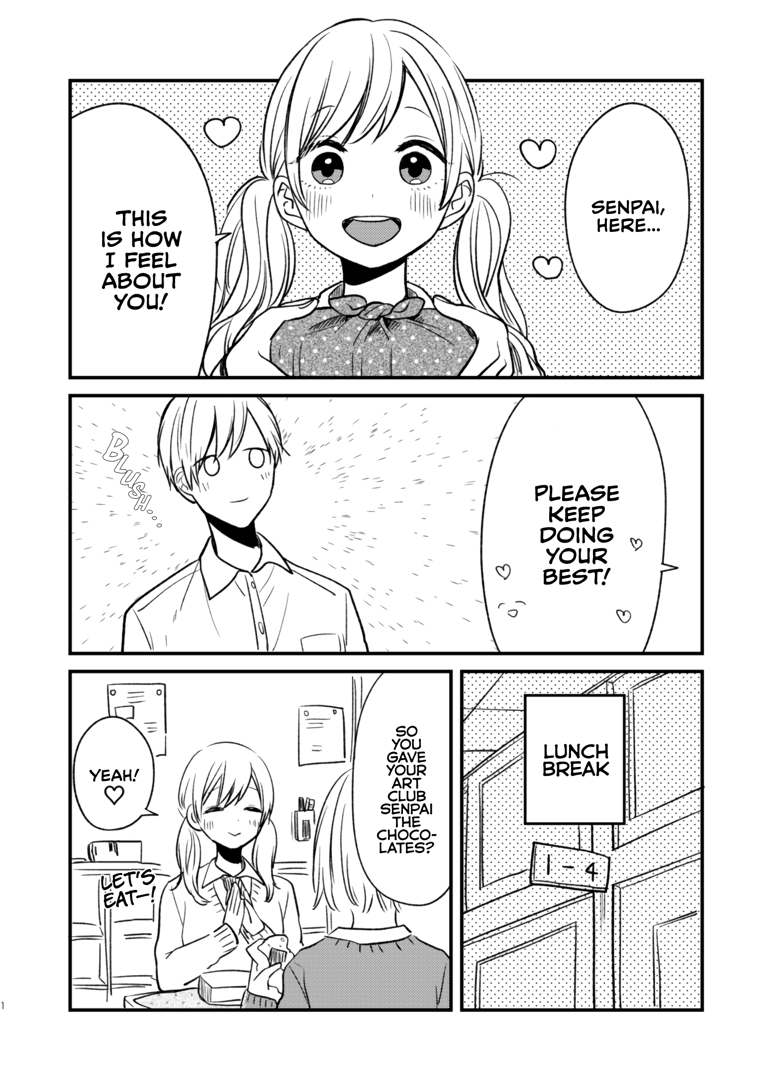 Valentine's Day with Senpai manga