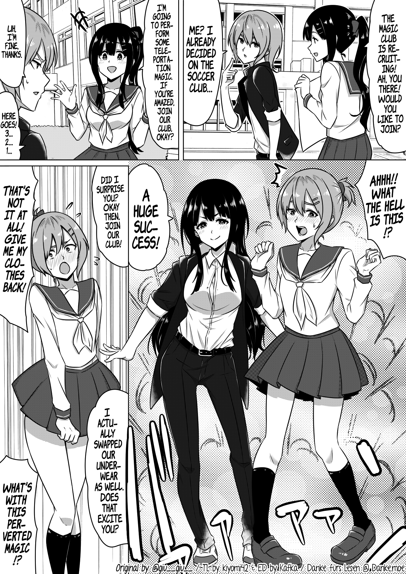 A Club Recruitment Magic Trick manga