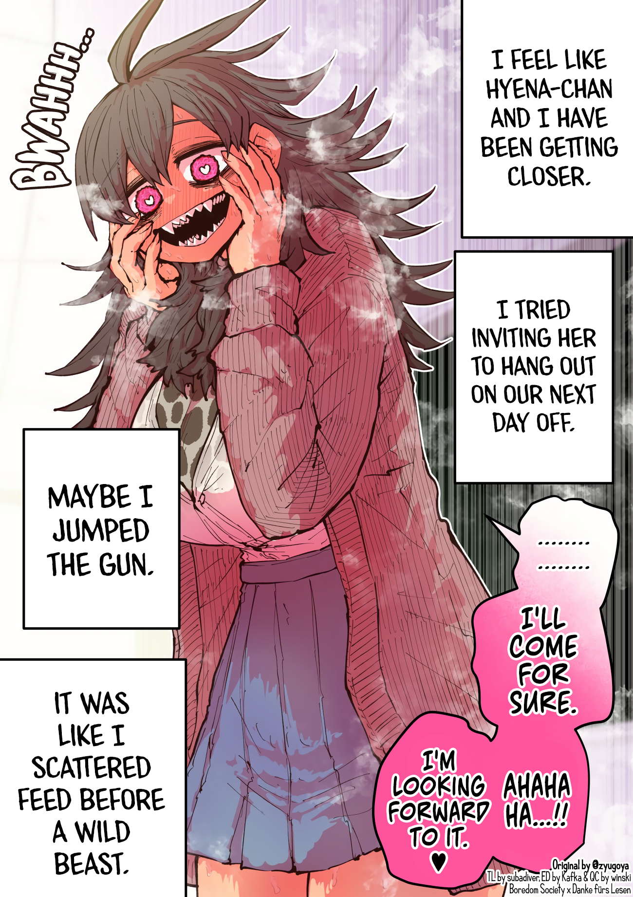 Being Targeted by Hyenachan Chapter 5 Danke fürs Lesen