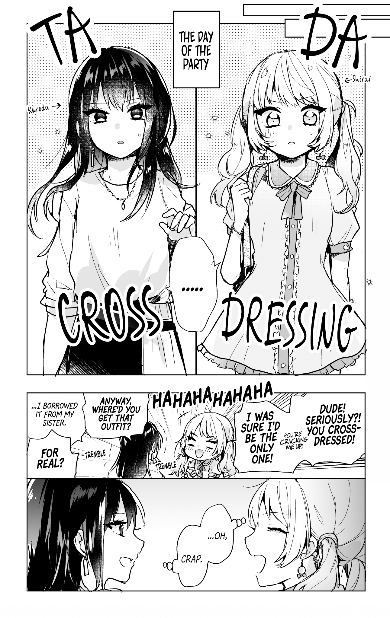 When You Crossdress to Surprise Your Friend manga