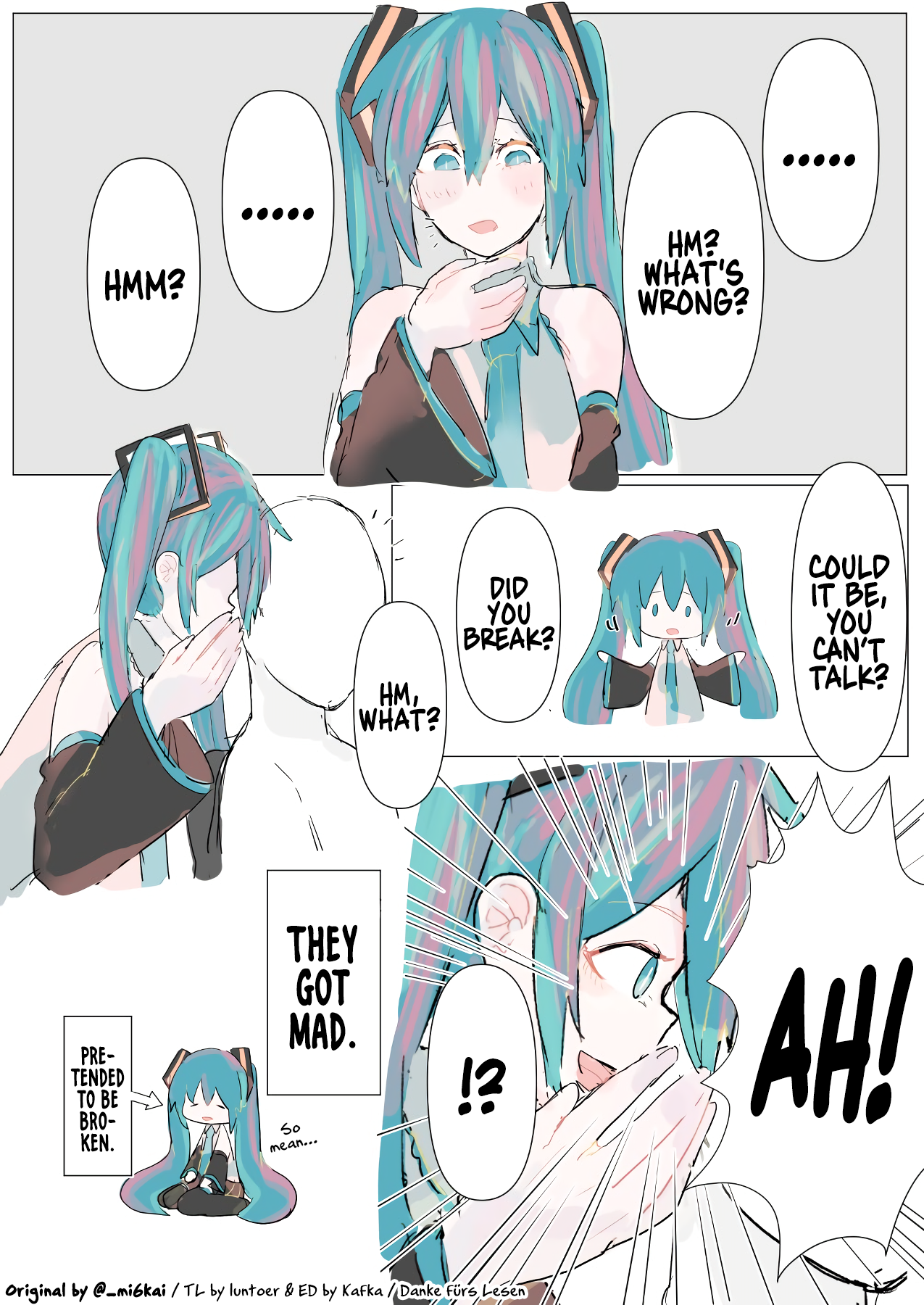 The Daily Life of Master & Hatsune Miku | Chapter 1 | Danke fürs Lesen