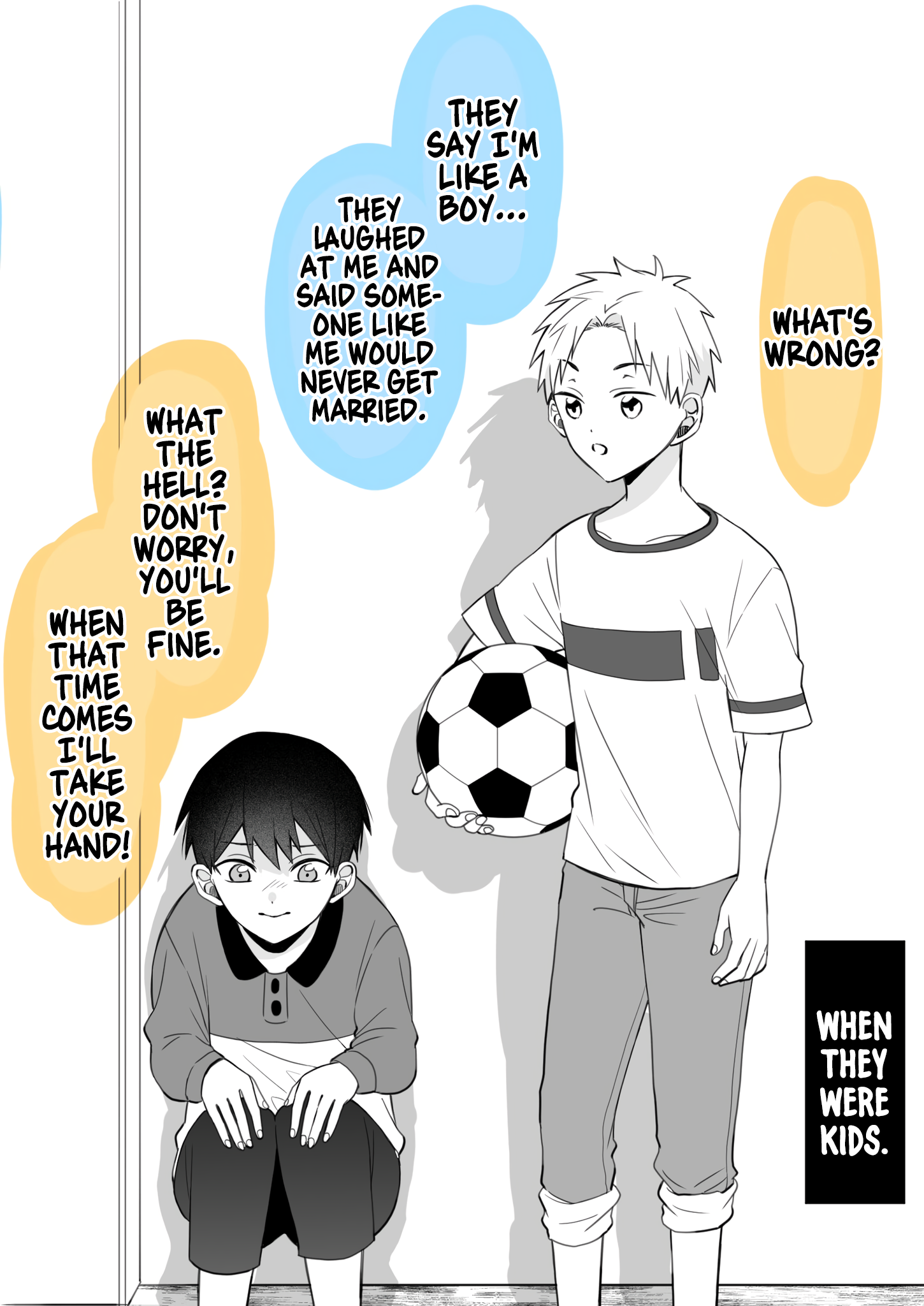 I really love these kind of stories where the positions in a boy-girl relationship gets reversed after a few years. The girl on top, of course. manga