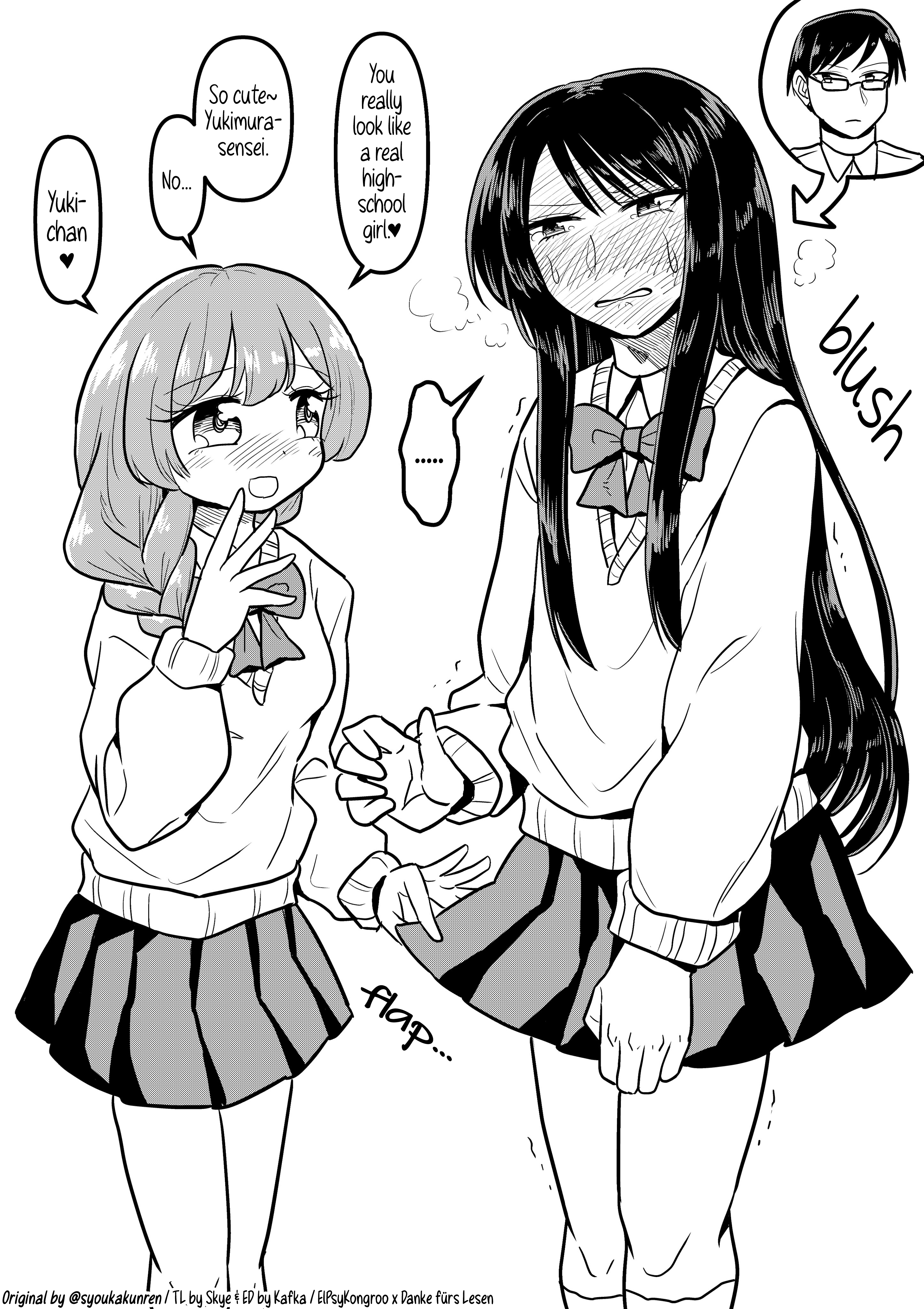 A Sensei Whose Hobby Was Found Out By A Student So He's Threatened By Her To Get Dolled Up And Crossdress At School. manga