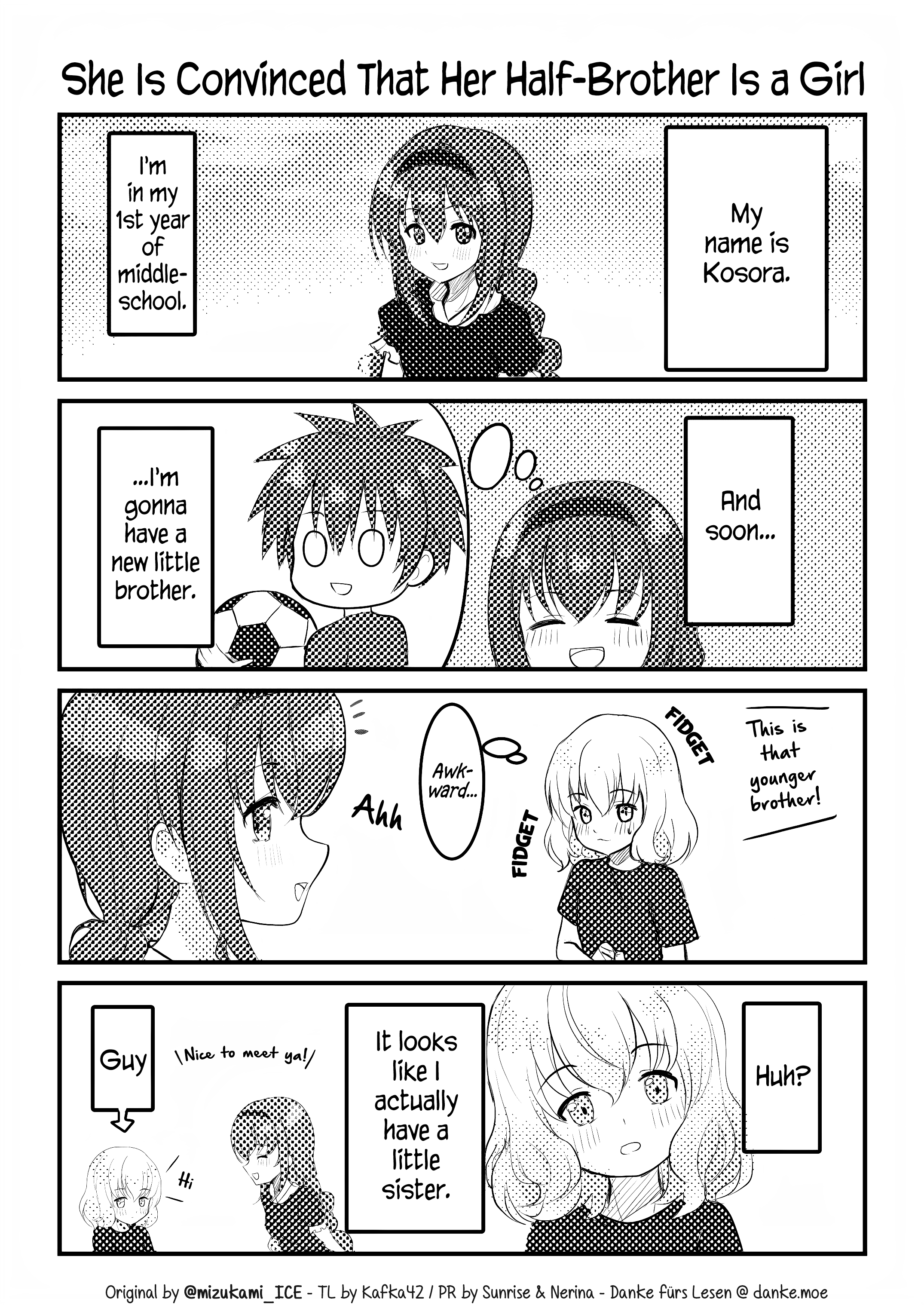 She Is Convinced That Her Half brother Is A Girl She is Convinced that her Half-Brother is a Girl (Black & White