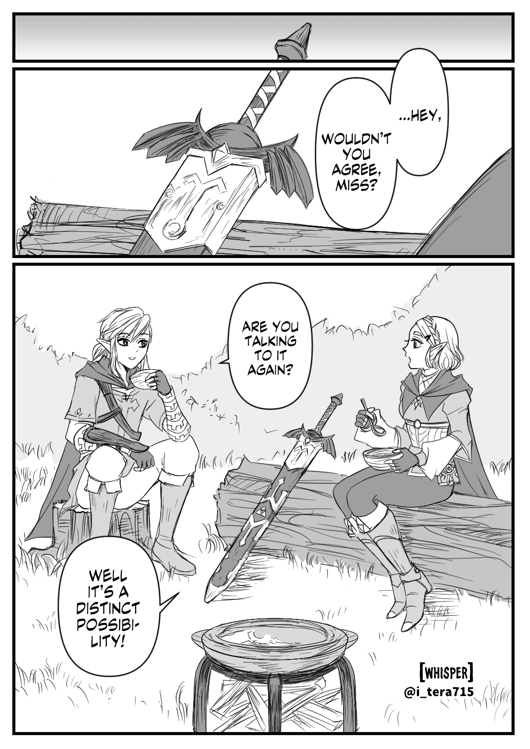 The Legend of Zelda: Breath of the Wild - Whisper manga