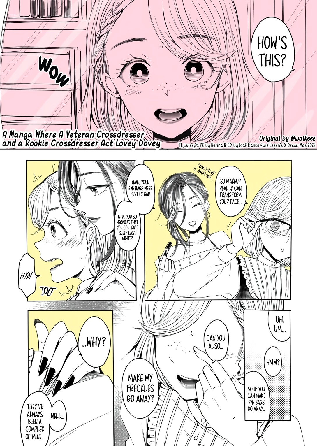 Read chapter 0 of the A <b>Manga</b> <b>Where</b> A Veteran Crossdresser And A Rookie Cro...